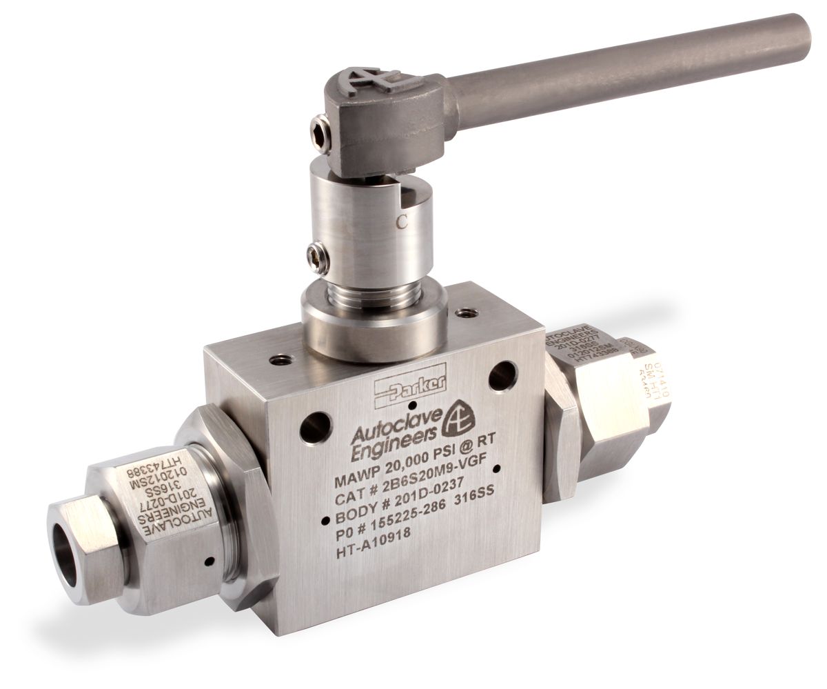 Item # 2B8S15M12, 2-Way Series Ball Valves On Parker / Autoclave Engineers  FCD