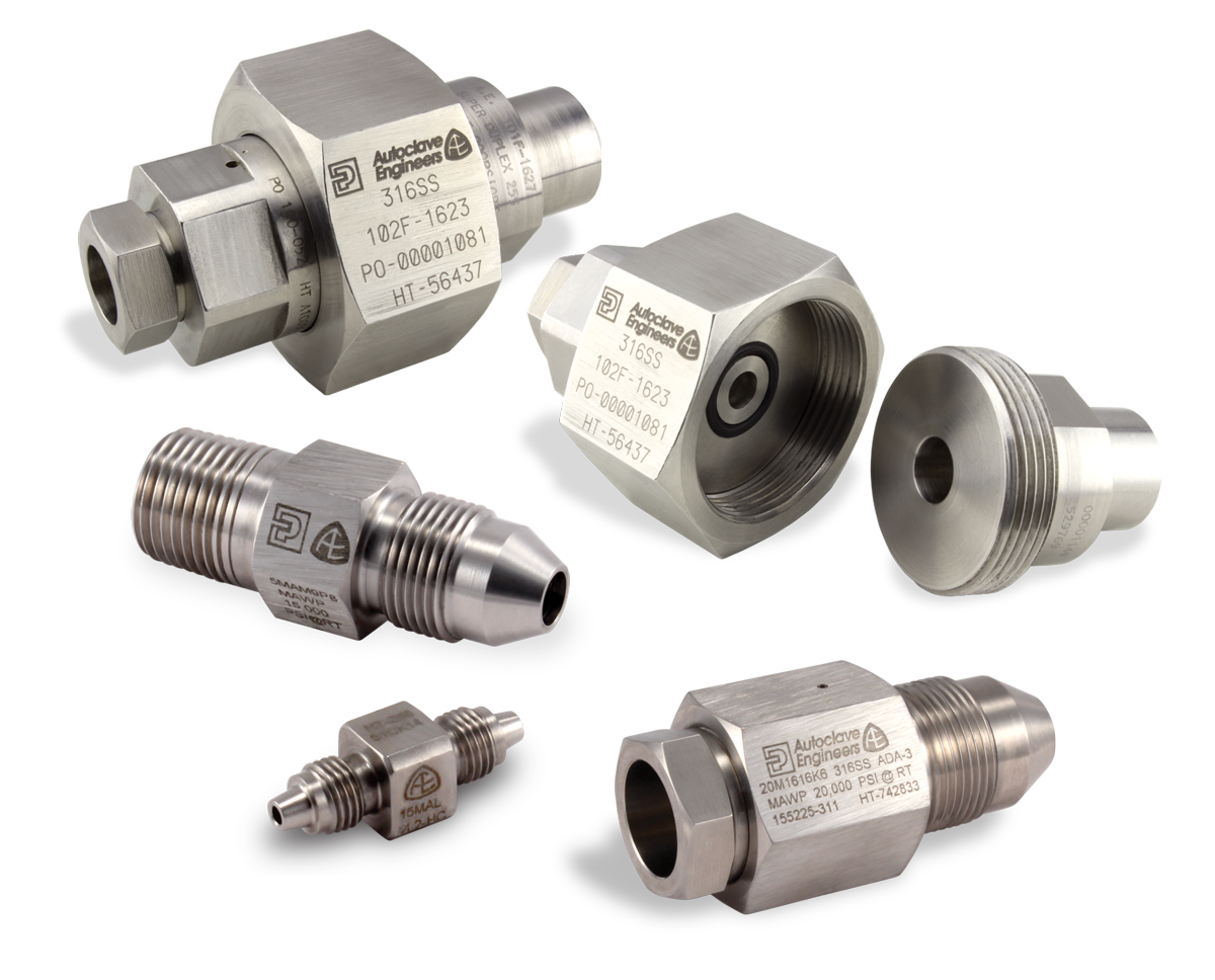 National Pipe Thread (NPT) Adapters On Parker / Autoclave Engineers FCD